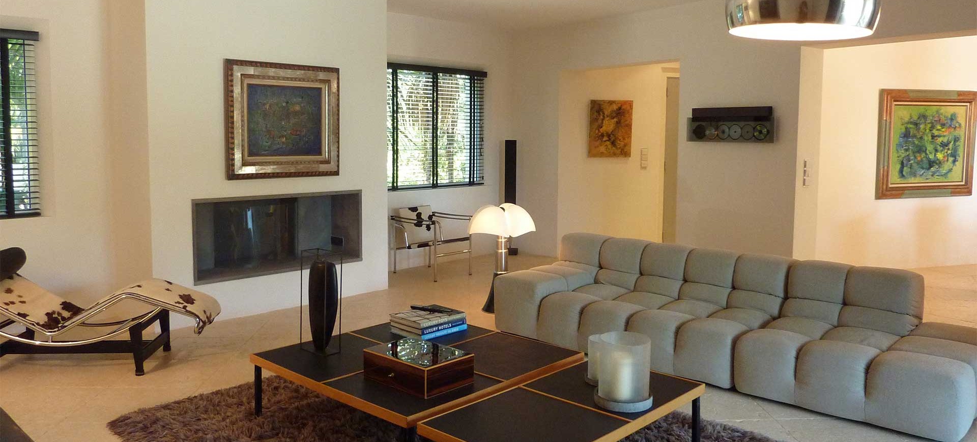 Living room at Villa Alana, Grimaud