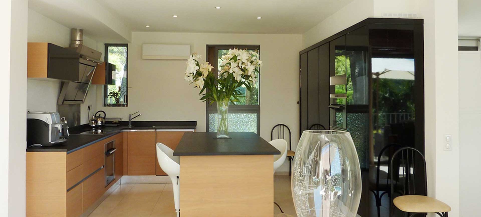 Kitchen at Villa de Bastide la Reve, Plan de la Tour