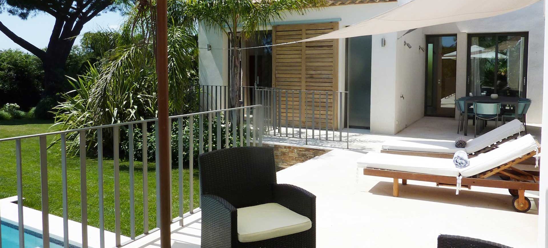Terrace at Villa de Bastide la Reve, Plan de la Tour