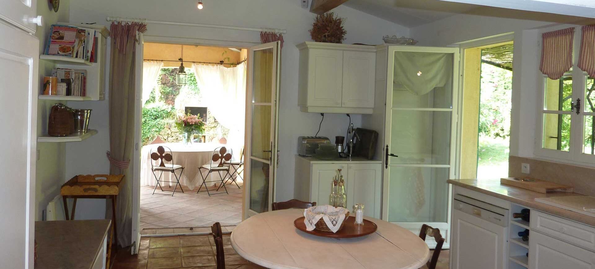 Kitchen at Villa Moulin, Saint-Tropez