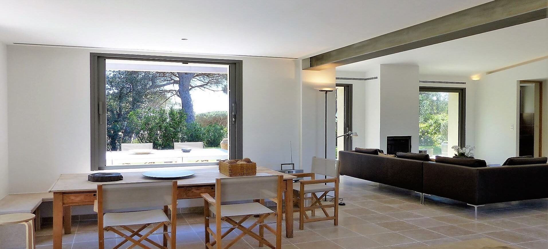 Dining area at Villa La Font, Saint-Tropez