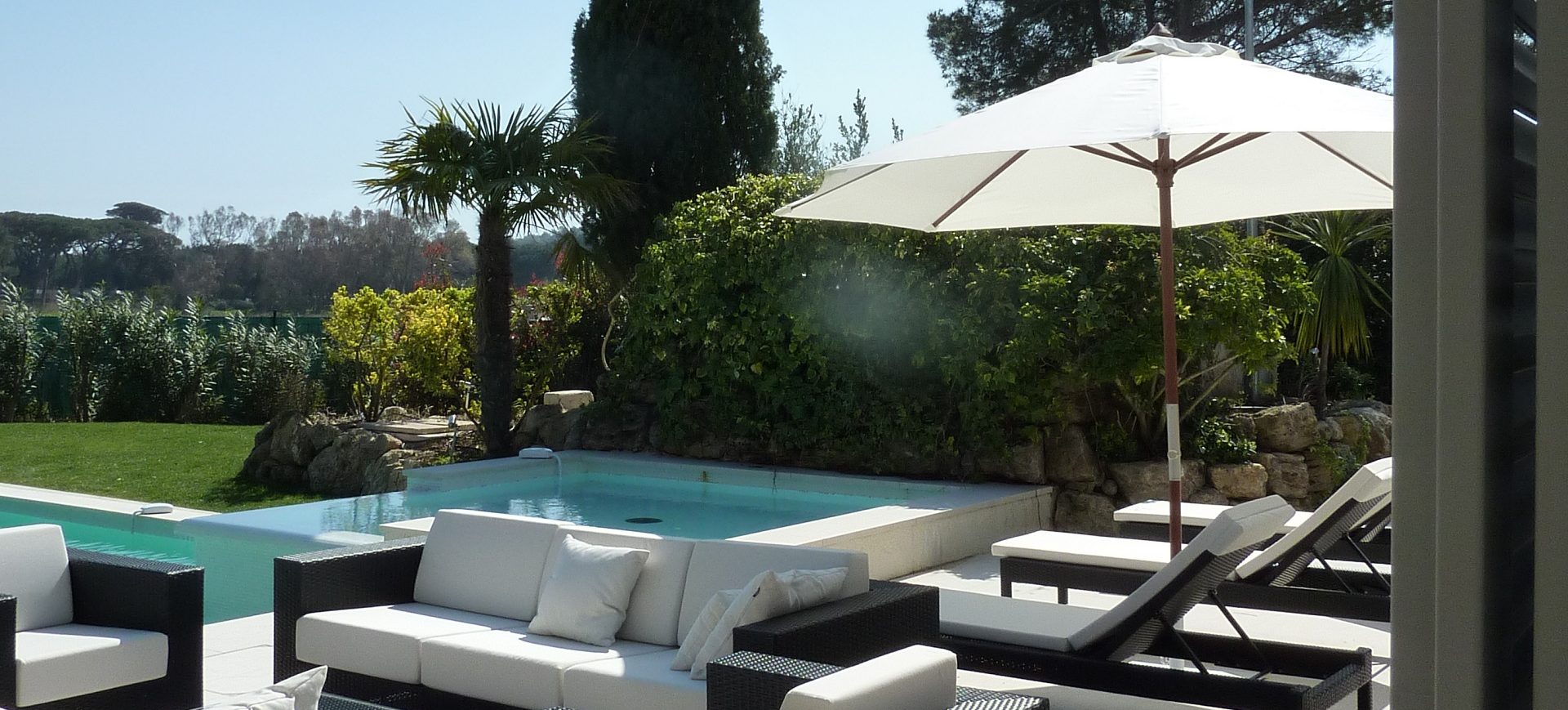 Living room at Villa Club 33, Saint Tropez/Moutte