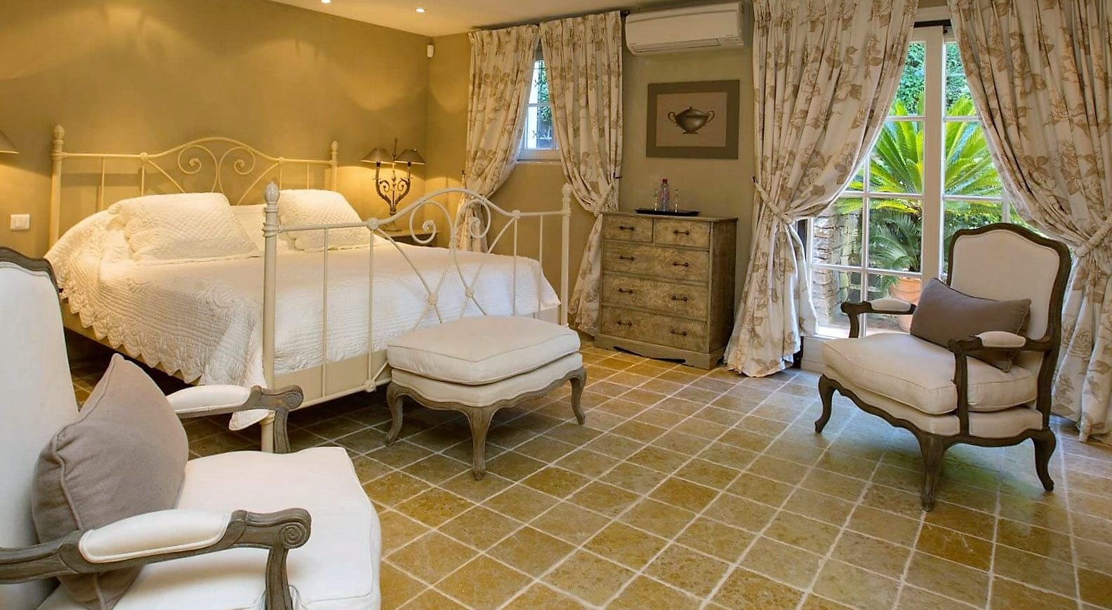 Bedroom at Villa Marinella, Saint-Tropez