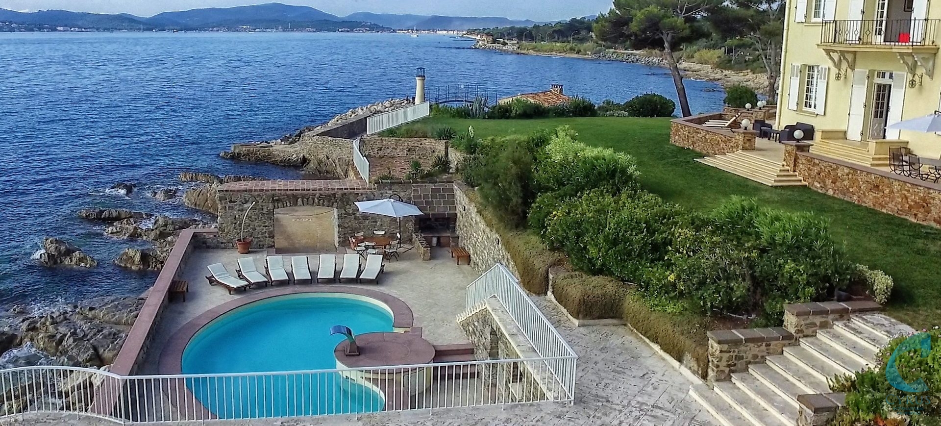 View at Silvia Luxury Resort (six villas), Saint-Tropez / Grimaud