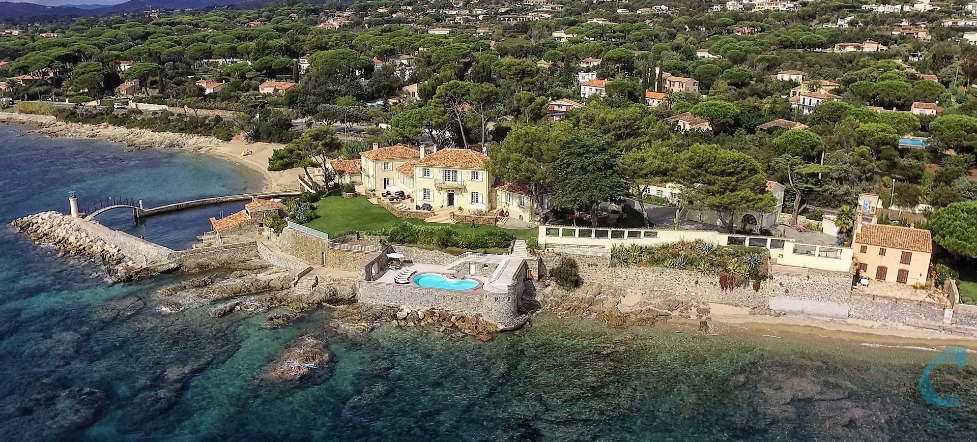 View at Silvia Luxury Resort (six villas), Saint-Tropez / Grimaud